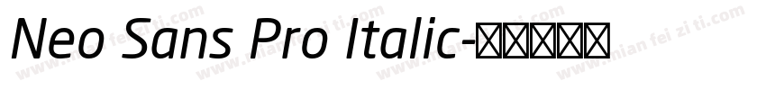 Neo Sans Pro Italic字体转换